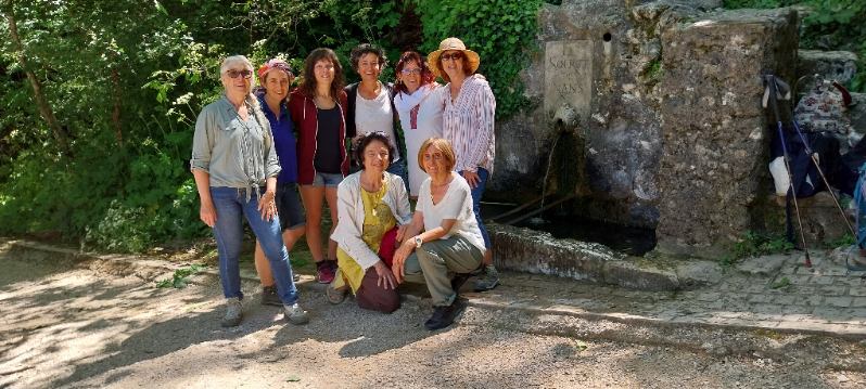 Arrêt à la fontaine de Nans-Les-Pins